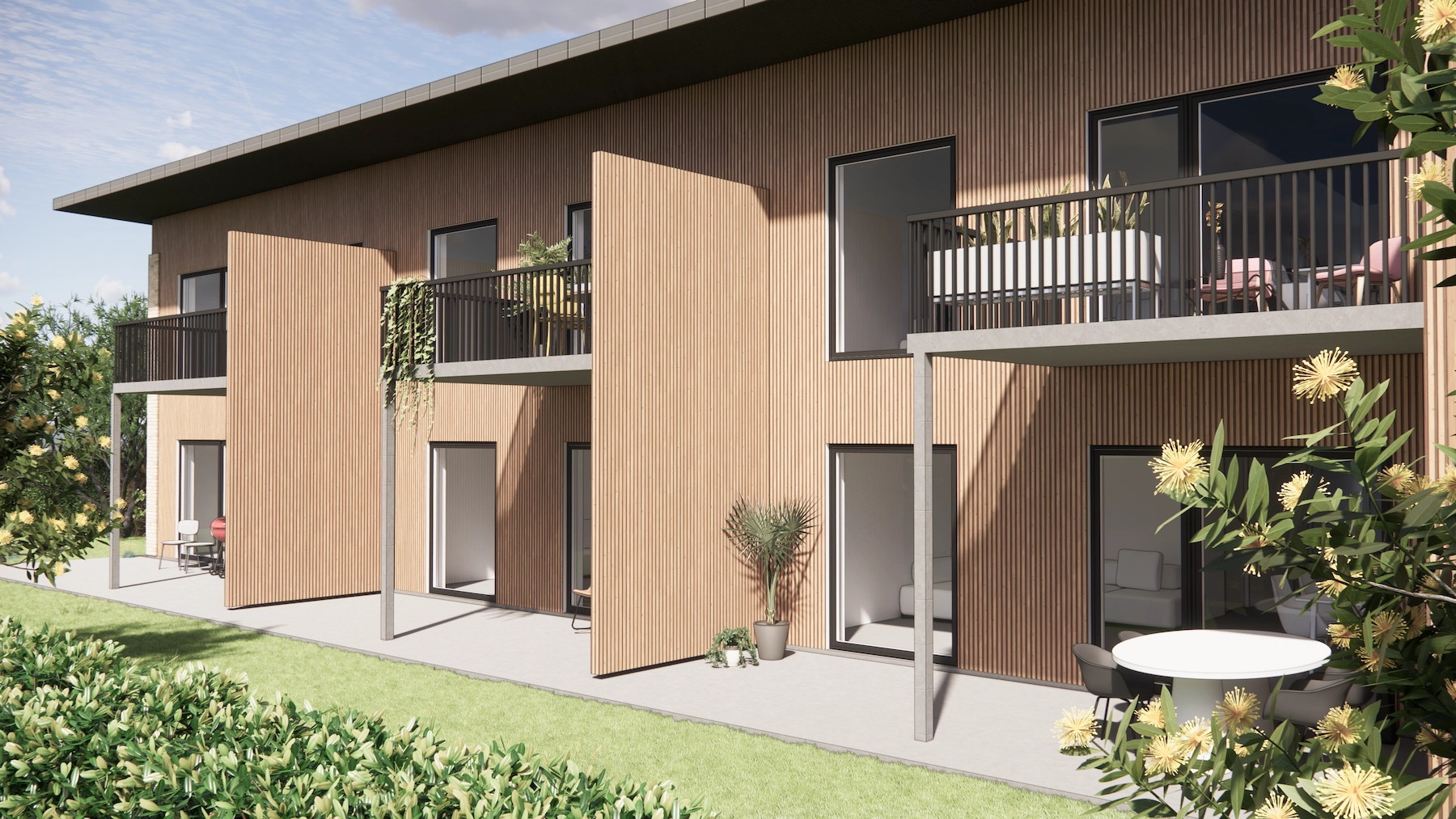 Tegne - Nybyg - lejlighedskompleks